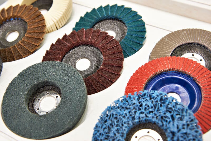 Flap Abrasive Wheel For Polish Metal With an Angle Grinder