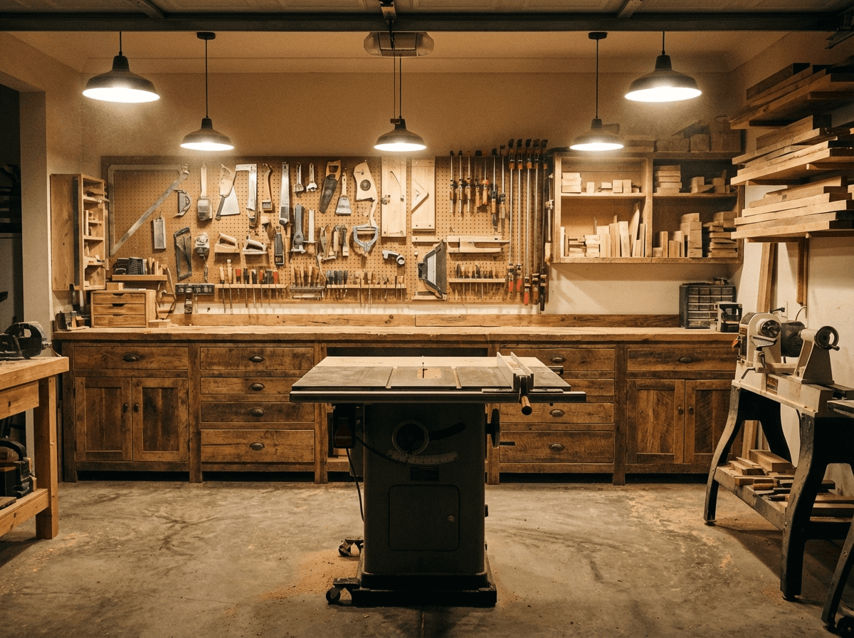 2-Car Woodworking Studio