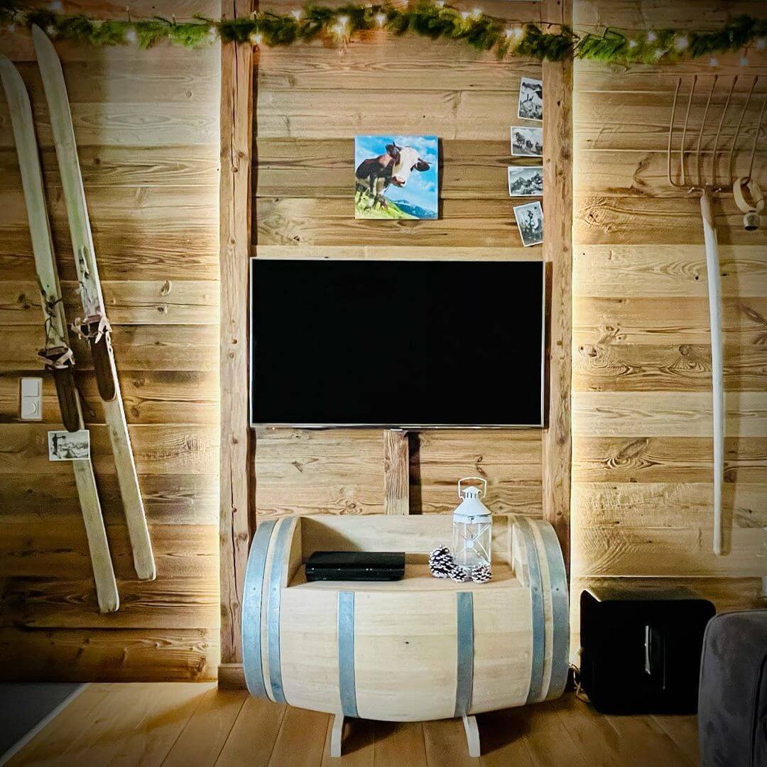 All Wood Media Console All Wood Media Console