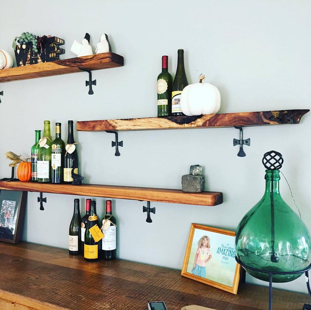 Koa Wood Shelves Koa Wood Shelves