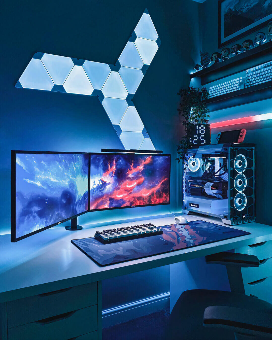 Futuristic Gaming-Room Setup Futuristic Gaming-Room Setup