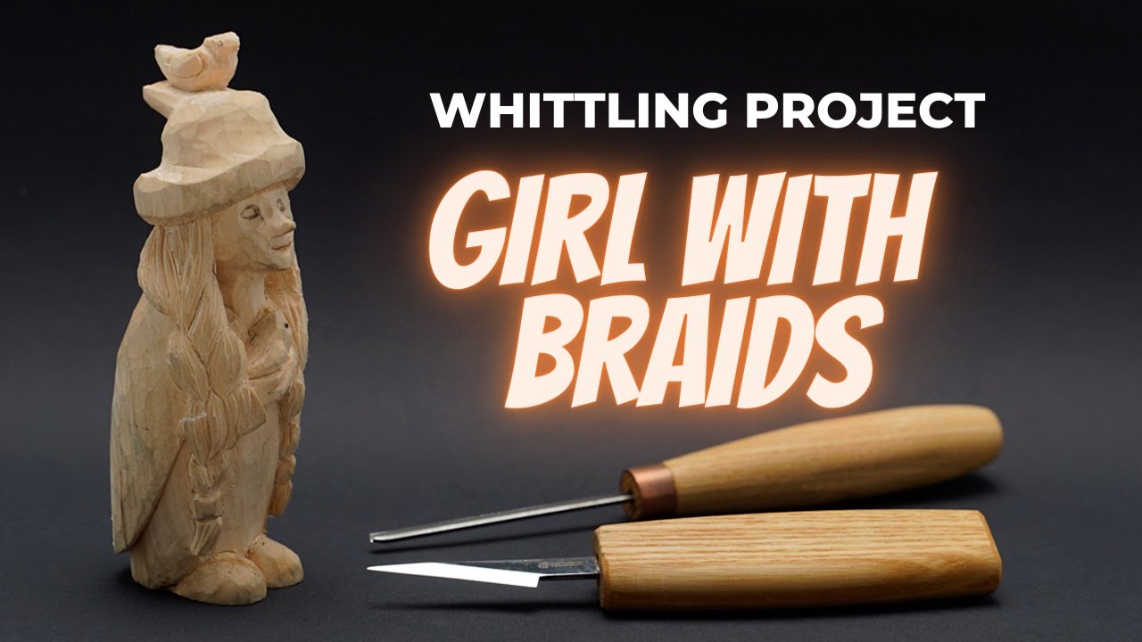 Girl With Braids Wood Carving Video