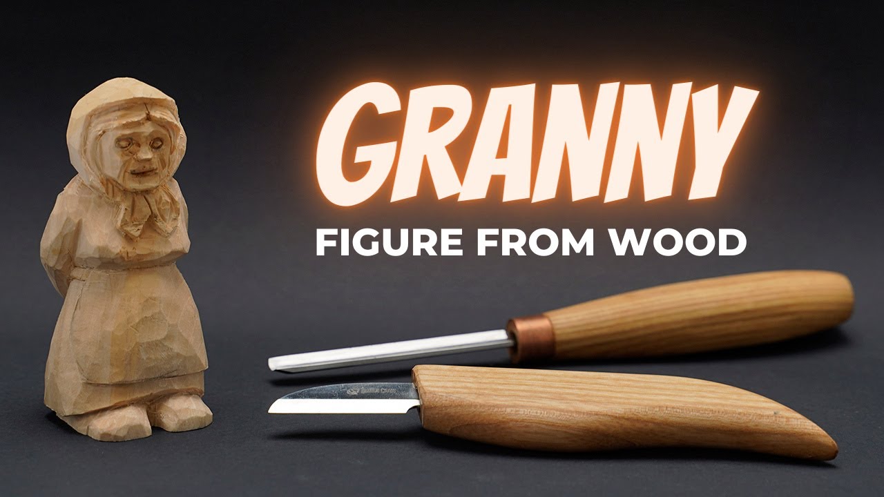 Granny Figure Wood Carving Video