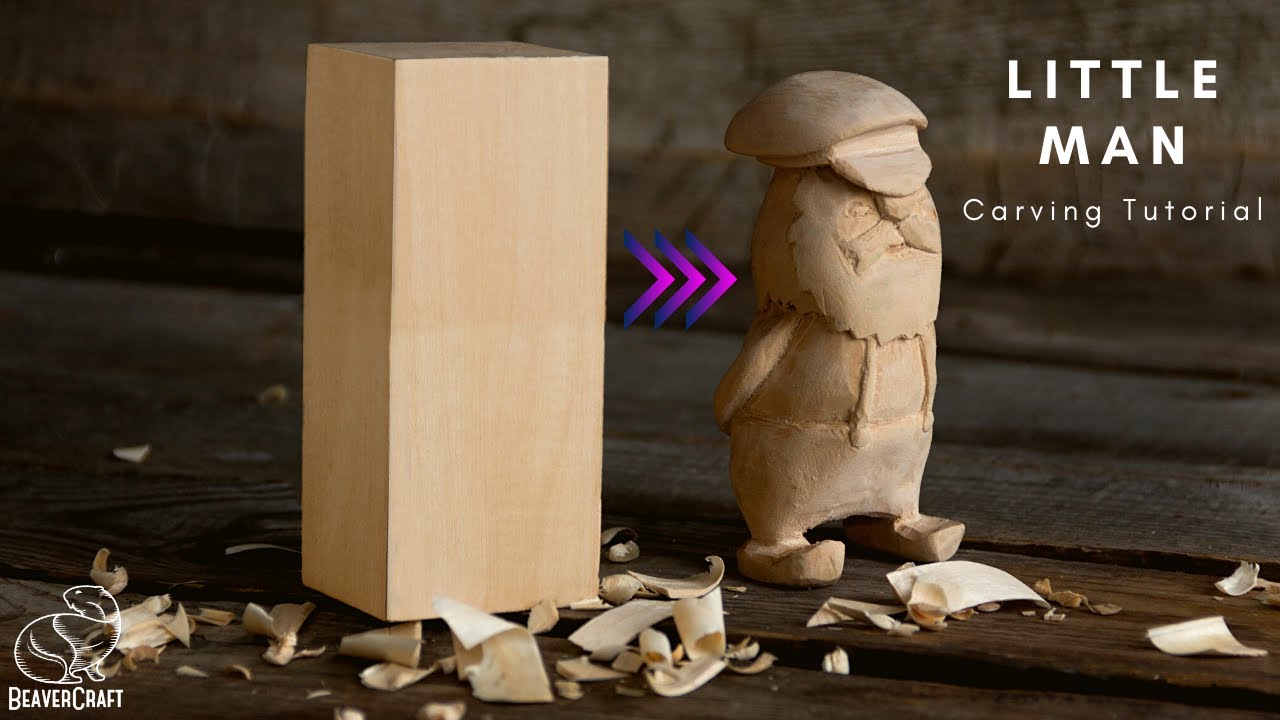 Little Man Wood Carving Video
