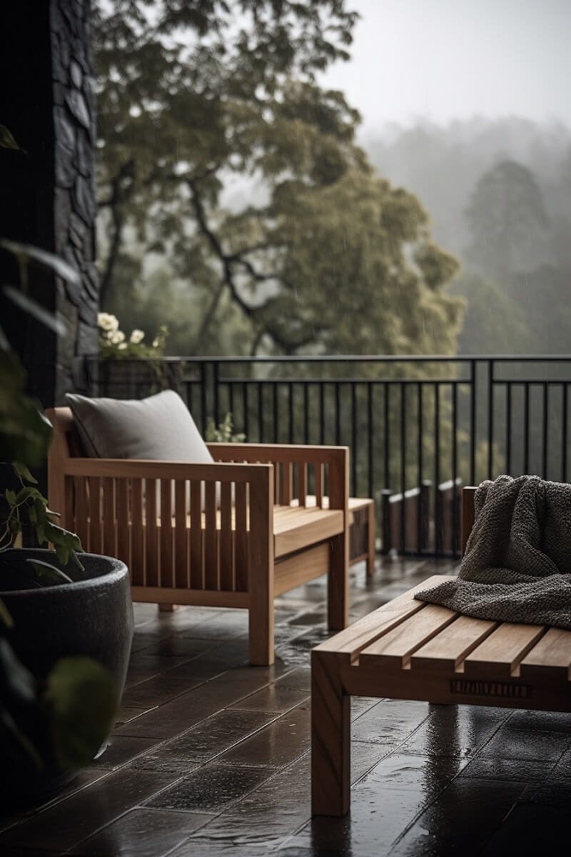 How Do You Protect Outdoor Wood Furniture From Rain