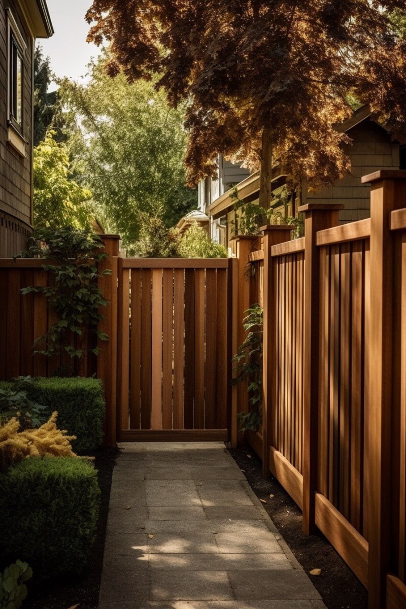 Vertical Wood Fence